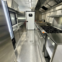 Remolque de Comida Móvil Totalmente Equipado, Camión de Comida Rápida, Barbacoa, Carrito de Helados y Café para Catering al Aire Libre