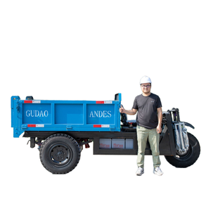 4 Ton 1.5 Ton Dumper Elétrico Carga Aberta 3 Rodas Mini Triciclos Diesel Pequeno Caminhão Basculante Diesel Grande Capacidade de Carga Motorizada - Product Image 1