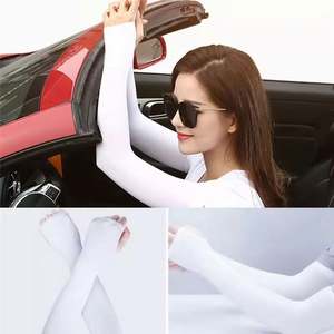 I-0279 Unisex Adult Acrylic/Cotton UV Protection Breathable <b>Compression</b> <b>Arm</b> <b>Sleeves</b> for Daily Outdoor Use - Product Image 6