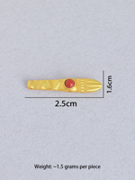 Vente en gros de fermoirs et crochets en argent sterling 925 plaqué or 24 carats, motif traditionnel chinois porte-bonheur, pour la création de bijoux DIY (boucles d'oreilles, colliers)