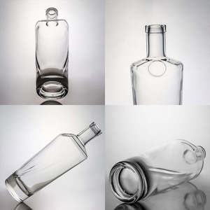Tùy chỉnh thiết kế sang trọng chai thủy tinh 500ml 700ml <span class=keywords><strong>750ml</strong></span> dày dưới rượu chai rum Gin Tequila <span class=keywords><strong>Vodka</strong></span> Chai Whisky cho nút chai - Product Image 2