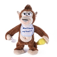 Peluches singes personnalisées en gros, jouet éducatif, animal mignon chantant, dansant, jouet en peluche