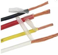 THHN Nylon Alambre Cobre 8 10 12 14 16 AWG Cable Eléctrico Negro Rojo OEM Disponible