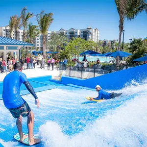 Parque aquático comercial personalizado equipamento para máquina de surf e surfista, playground para esportes aquáticos com jogo aquático