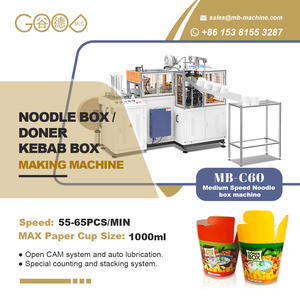 Máquina para fabricar cajas Doner de 16oz para llevar de velocidad media para clientes rumanos en restaurantes - Product Image 2