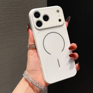 Coque de téléphone en verre mat d'origine pour iPhone 17 Air 16 15 14 13 Pro Max 17 Pro avec chargement magnétique sans fil et protection d'objectif - Product Image 4