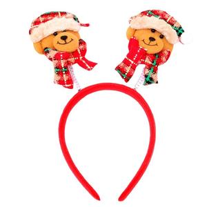 Magnifique Bandeau Lumineux LED de Noël avec Père Noël, Renne et Ours, Double Tête, Décoration de Noël Rouge pour le Nouvel An - Product Image 6