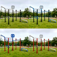 Estación de Ejercicio Multifuncional para Exteriores, Equipo de Gimnasio para Parques, Equipo de Ejercicio al Aire Libre