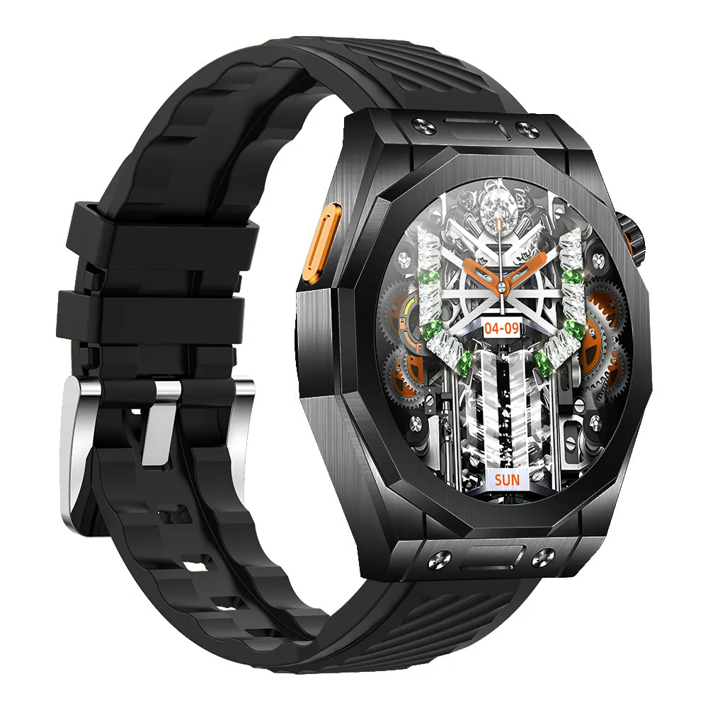 Z83 max series 8 9 jam tangan pintar, arloji cerdas bulat tampilan AMOLED layar besar 1.52 inci tahan air ip68 panggilan