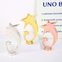 Mini trophée métallique personnalisé, étoile à cinq branches pour enfants, maternelle, école primaire, récompense de graduation, apprentissage, médaille en résine