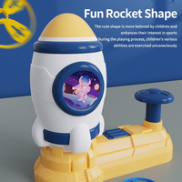 Soucoupe volante pour sports de plein air personnalisée pour enfants, lanceur de disque volant en plastique, conception de fusée, jouet éducatif pour marcher