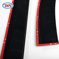 Déflecteurs de Vent en acrylique, pare-pluie, protection de fenêtre, moulage par Injection, visière de porte noire