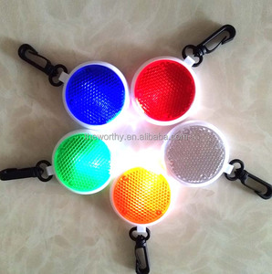 Porte-clés réfléchissant LED personnalisé T-Worthy avec logo, mousquetons, lumière rouge, blanche et chaude pour voiture, vélo, <span class=keywords><strong>promotion</strong></span> personnalisée - Product Image 1
