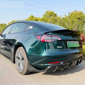 Kit carrosserie de qualité supérieure en ABS et fibre de carbone, style Jedi, pare-chocs avant, lèvre latérale, protection contre les rayures, angle pour Tesla Model 3/Y - Product Image 3