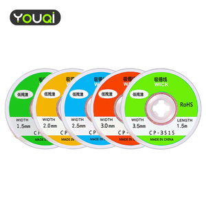 Mecha de soldadura YouQi, mecha de soldadura sin limpieza, trenza de mecha para desoldar con flujo - Product Image 1