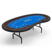 Lucky YH — Table de Poker 10 sièges personnalisés, pliable, bon marché, Texas, utilisé au Poker