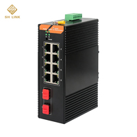 Switch Gigabit Industrial Inteligente con 2 SFP y 10 RJ45, Duplicación de Puerto LACP, Control de Tormenta, QoS, 20Gbps para Redes de Fábrica, Full Duplex