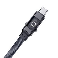 Cable de Datos 4 en 1 con Carga Rápida de 60W, Transferencia de Datos de Alta Velocidad, Cable de Carga Múltiple USB Tipo C