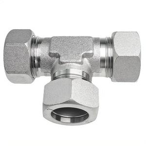 不锈钢三通接头 Swagelok 压缩式单卡套高压光滑液压管件 ISO8434.1 - Product Image 2