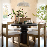 Table basse ronde en bois massif américain personnalisée, durable, traditionnelle, petit meuble de salle à manger pour la maison, salon