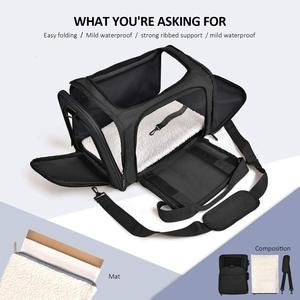 TSA Airline Approved Small Dcat <b>Bag</b> Soft Sided Collapsible Waterproof Travel <b>Puppy</b> <b>Carrier</b> - Product Image 2
