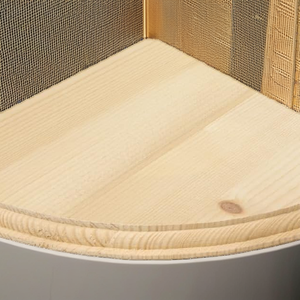Estante Flotante de Esquina de Madera de Pino Curvada, Estante de Exhibición de Esquina para Montar en la Pared, para Suculentas, Decoración de Dormitorio, Baño y Hogar - Product Image 4