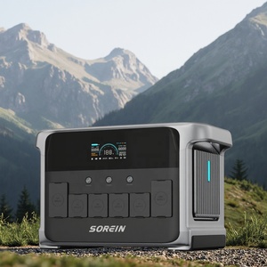 Station d'alimentation portable Sorein 2400w, batterie au lithium Lifepo4, station d'alimentation 2000 watts pour le camping en plein air - Product Image 2