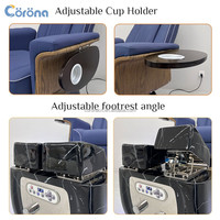 Fauteuil de massage électrique pour les pieds, couleur personnalisée, luxe, pour salon de manucure, avec système vapeur