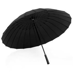 Paraguas de Viaje Personalizado con Logotipo, 24 Varillas, Recto, Totalmente Automático, Mango Largo, Resistente al Viento, Toldo Grande para Dos Personas, Nailon 190T - Product Image 1