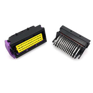 ขั้วต่ออัตโนมัติ 39 พิน ECU PCB ปลั๊กพลาสติกสีดำและสีม่วง ตัวผู้และตัวเมีย สำหรับรถยนต์ DT04 3P P007 - Product Image 2