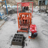 Chine machine à blocs de ciment machine à blocs de béton petite machine de fabrication de briques semi-automatique