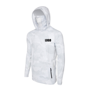 Ringan kustom UPF 50 + perlindungan Uv bernapas cepat kering kaus memancing pria Hoodies memancing Camo Uv50 sublimasi - Product Image 1