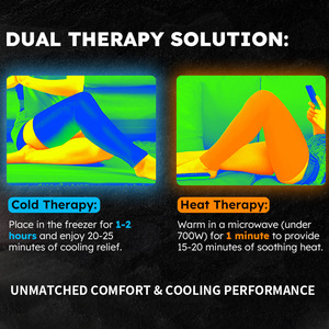 Pack de glace réutilisable enveloppement genou jambe packs de glace pour pied mollet cuisse jambes tibias soulagement de la douleur musculaire froid Compression Gel Pack de glace enveloppes - Product Image 4