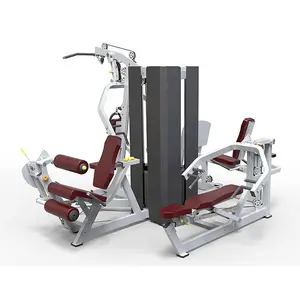 Fitness Gym Equipment Pesos livres Exercício Cross Trainer Força Treinamento peso banco Máquinas multi selva 4 Station