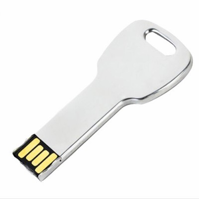 Wholesale Promotional Gift Metal Key Usb Pen Drive Mini Flash Memory Stick 8GB 16GB 32GB  64GB Custom Pendrive 3.0 2.0