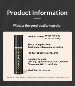 Spray Retardante Masculino de Uso Externo Más Vendido, 12 ml, Versión Completa en Inglés, para Venta al por Mayor de Fábrica de Juguetes Sexuales para Adultos - Product Image 6