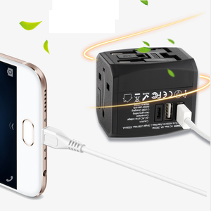 Adaptador de Corriente Universal de Viaje RRTRAVEL HHT525 con <span class=keywords><strong>3</strong></span> Puertos <span class=keywords><strong>USB</strong></span> y <span class=keywords><strong>Enchufe</strong></span> para Uso Hospitalario e Industrial 110V-240V - Product Image 1