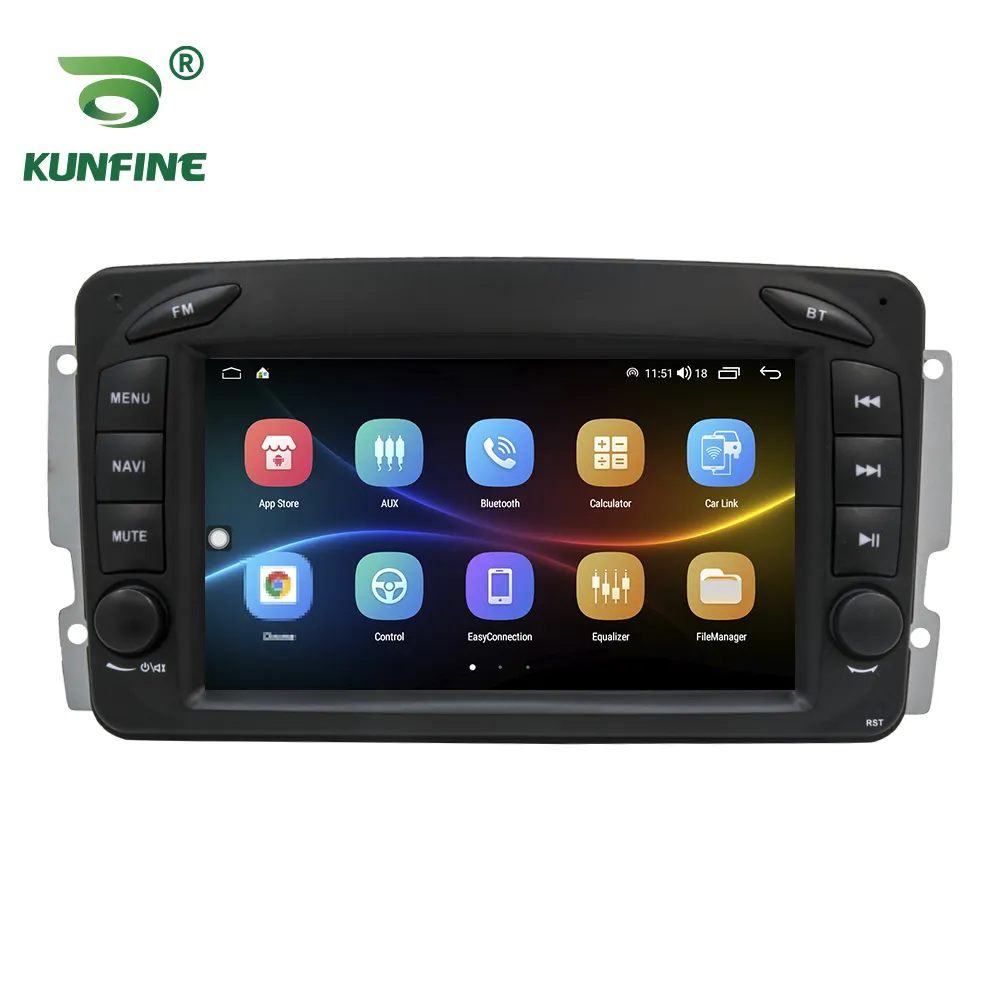 Autoradio Android 2 Din per Benz classe C W203 2000-2005 Car Stereo Automotive Multimedia Video lettore DVD navigazione GPS Carplay