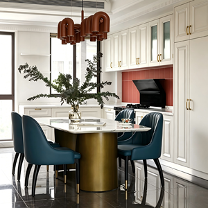 Juego de Muebles de Cocina Franceses Modernos con Paneles <span class=keywords><strong>OSB</strong></span> Personalizables, Acabado Pintado de Lujo, Múltiples Opciones de Color - Product Image 3