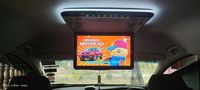 Moniteur de plafond USB 15,6 pouces IPS fin et léger, lecteur MP5 de divertissement, écran LCD rabattable pour bus, téléviseur de toit de voiture