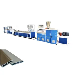 Plastic PVC PS Profile Frame Foam Skirting Board Extrusion Line PVC Baseboard Making Machine