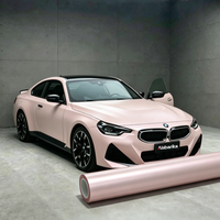 Film de protection de peinture (PPF) pour voiture, couleur rose, effet métallique liquide mat TPU, auto-réparant, anti-rayures, film vinyle pour carrosserie automobile