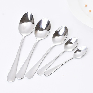 Ensemble de cuillères en acier inoxydable, cuillère à café à long manche, vaisselle réutilisable pour adultes et étudiants - Product Image 4
