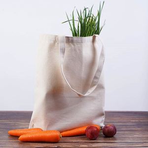 Wholesale Custom Logo Printing Plain Blank Cotton Grocery Shopping <b>Canvas</b> <b>Tote</b> Bags - Product Image 3