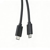 USB Typ C 3.1 Stecker auf Dual Typ C Stecker Kabel 750mm Schwarz Hochgeschwindigkeits-10Gbps-Datenübertragung Ladekabel für Mobiltelefone