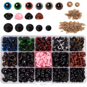 Arts and Crafts Supplies DIY Accessories Multiple Colors Plastic Safety Eyes Noses with Washers Stuffed Plush Doll Making Tools