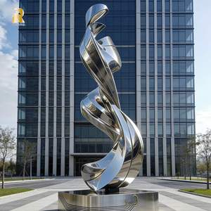 Scultura Moderna Astratta in Acciaio Inossidabile di Grandi Dimensioni RELONG, Personalizzabile per Decorazioni Urbane Esterne - Product Image 2