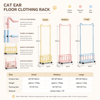 Porte-vêtements mobile sur pied en fer pour dortoirs étudiants et chambres à coucher – Porte-manteau et porte-chapeaux compact et multifonctionnel