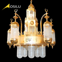 Grands lustres arabes personnalisés pour la mosquée de l'église et l'éclairage d'hôtel éclairage décoratif de l'Islam projeté
