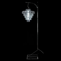 Lampe de sol en fer et acrylique en forme de glaçon, lustre suspendu, décoration de mariage, de fête, de scène, de fond de scène, chemin de table lumineux